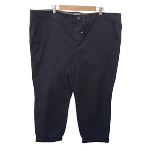 Torrid Crop Chino Stretch Twill Mid-Rise Pants Womens Cotton Size 26 Casual NWT